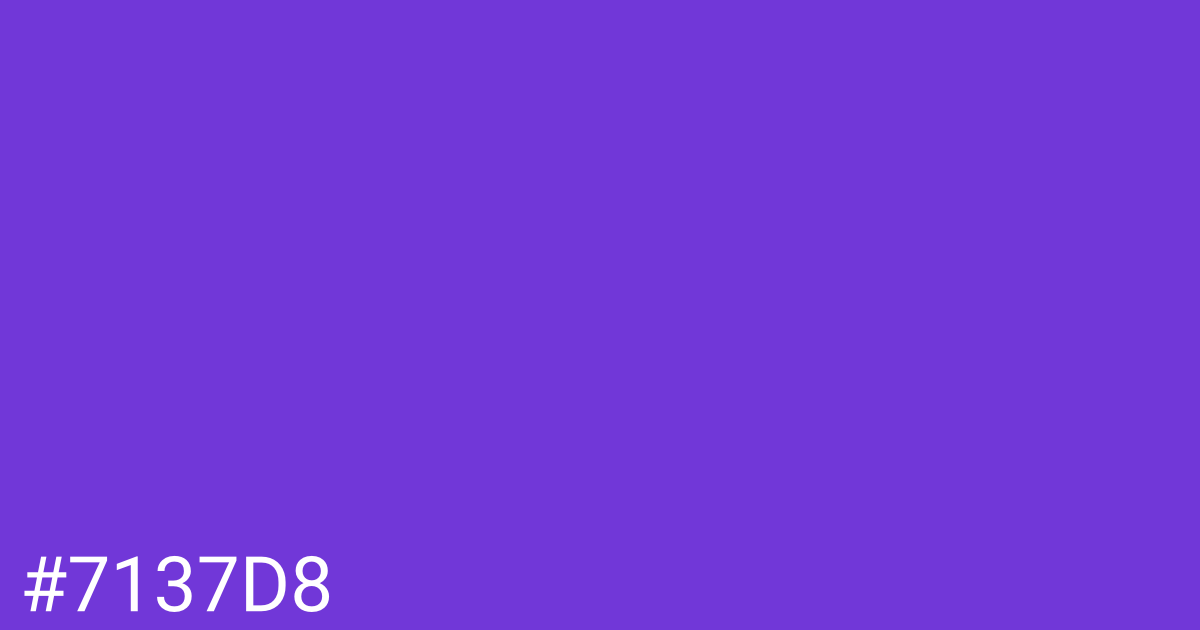 Hex color #7137d8 graphic