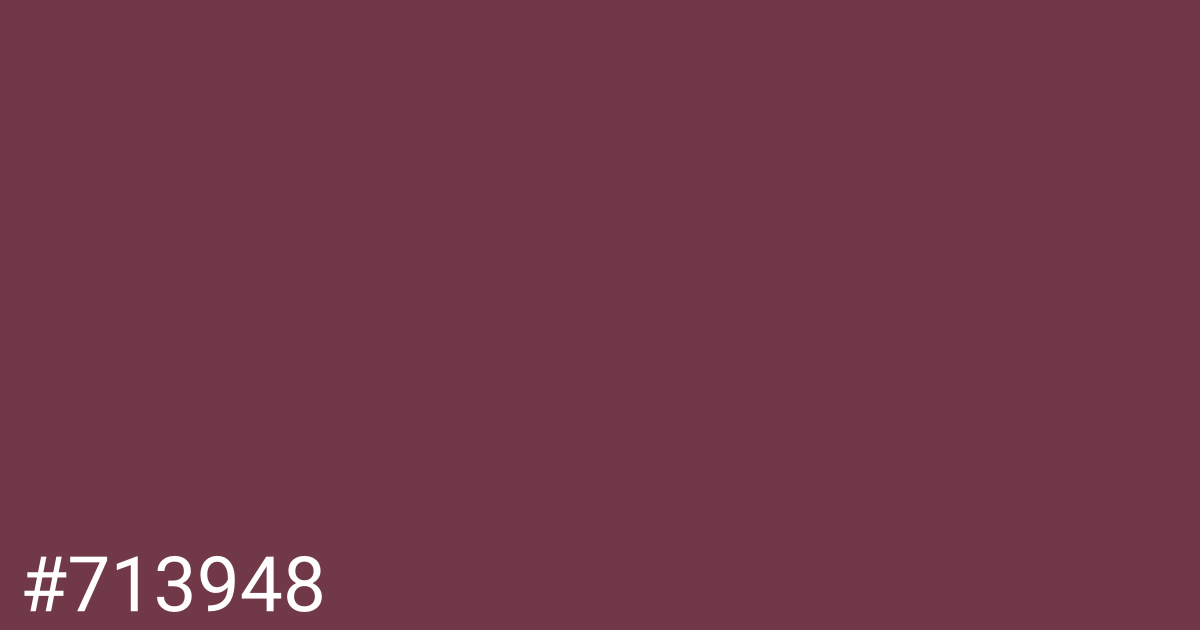 Hex color #713948 graphic