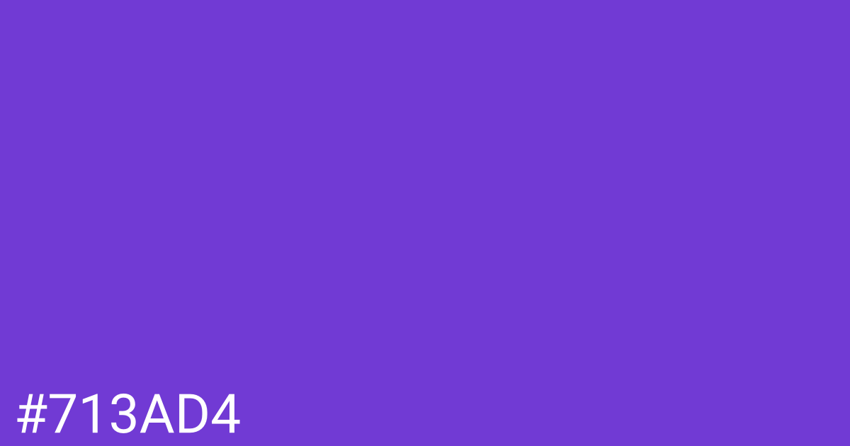 Hex color #713ad4 graphic