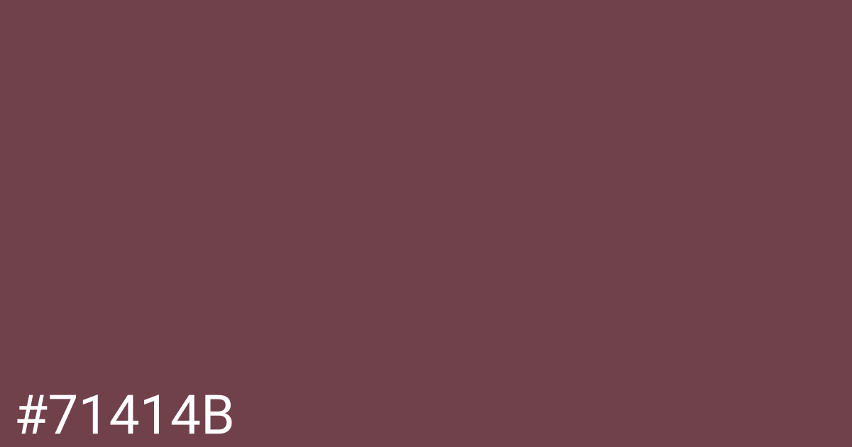 Hex color #71414b graphic