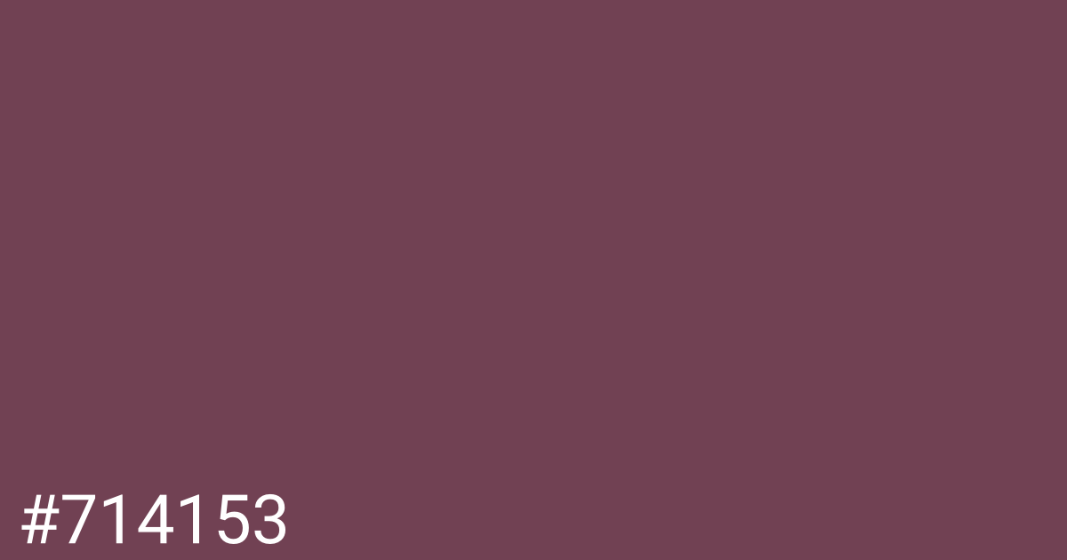 Hex color #714153 graphic