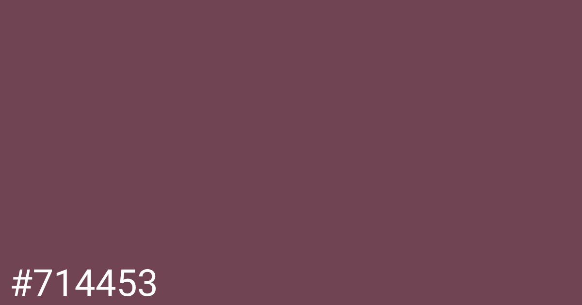 Hex color #714453 graphic