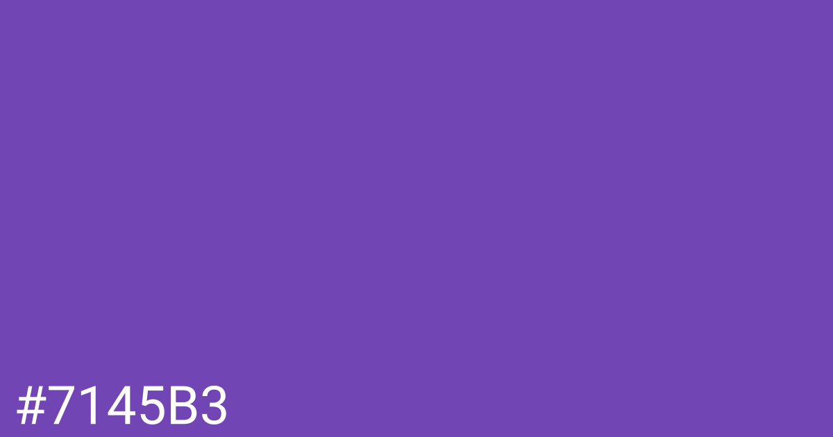 Hex color #7145b3 graphic