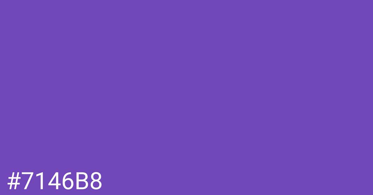 Hex color #7146b8 graphic