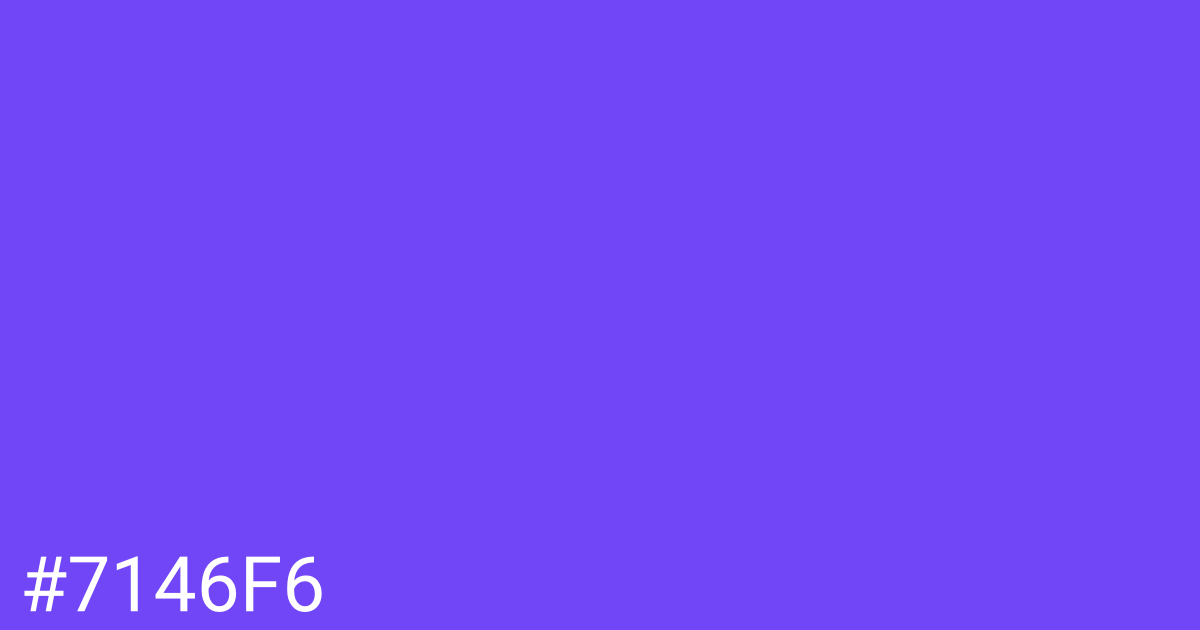 Hex color #7146f6 graphic