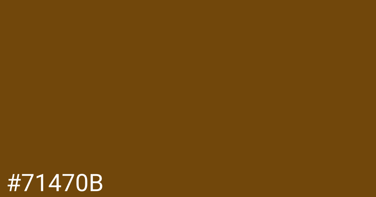 Hex color #71470b graphic