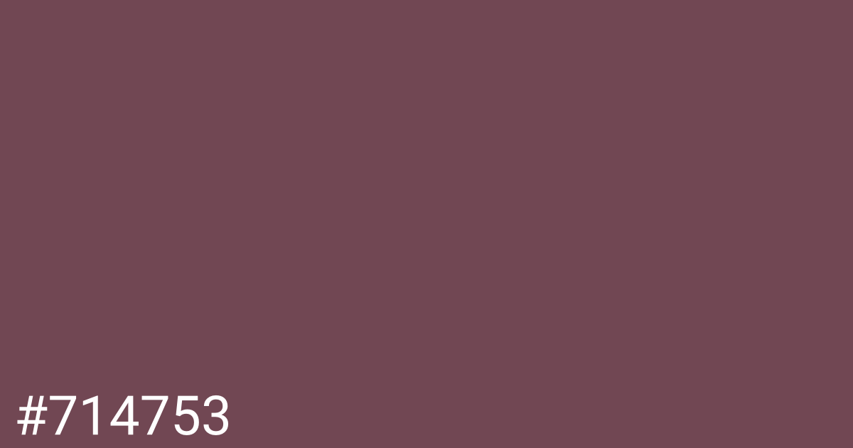 Hex color #714753 graphic