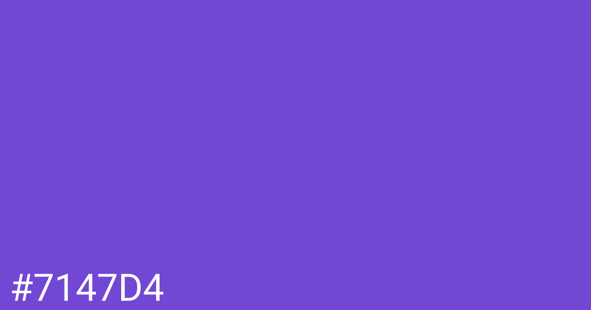 Hex color #7147d4 graphic