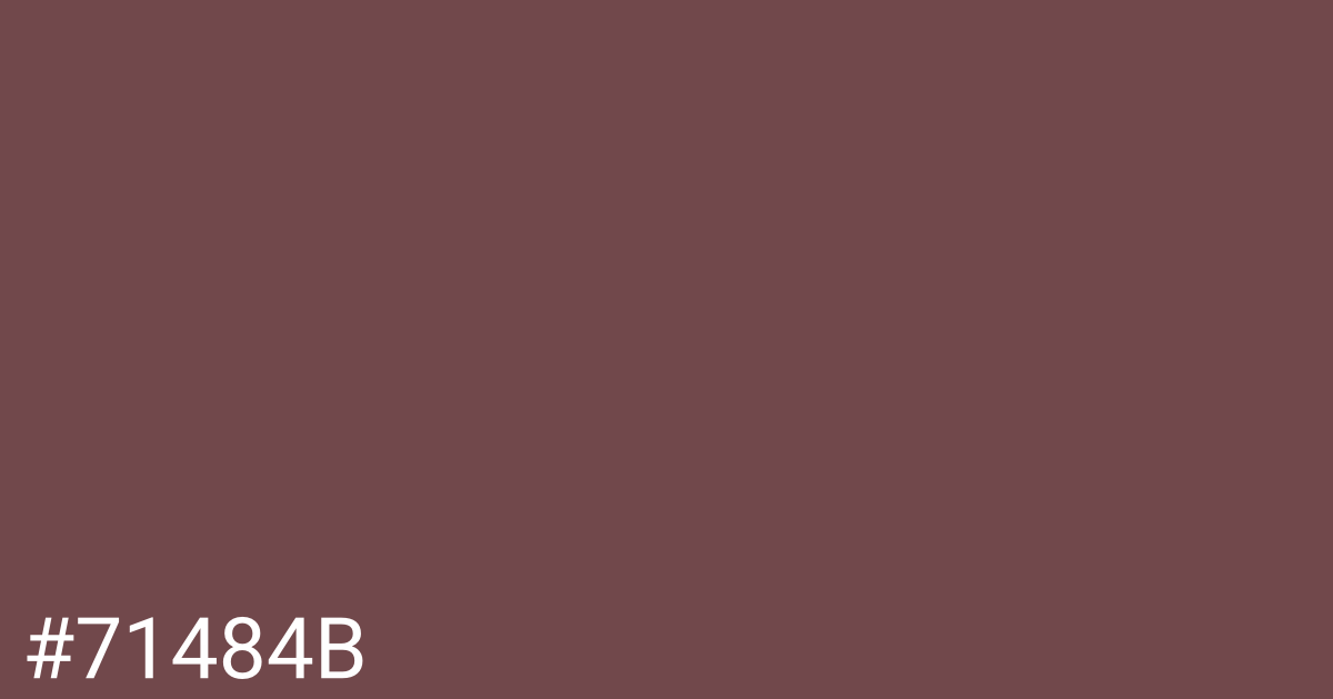 Hex color #71484b graphic