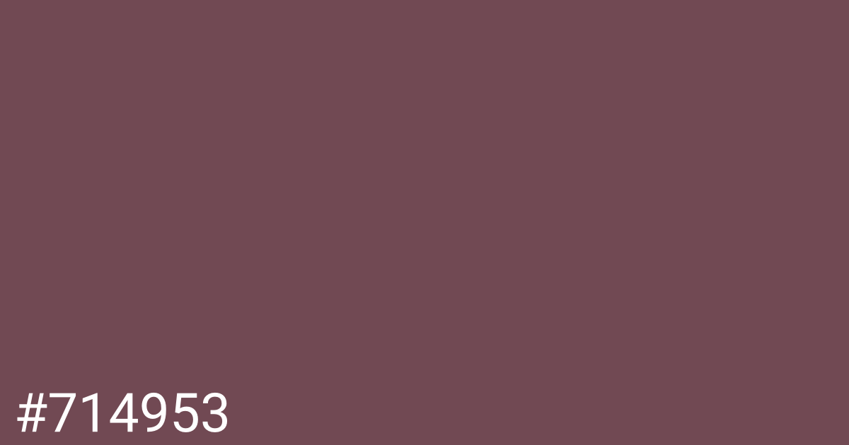 Hex color #714953 graphic