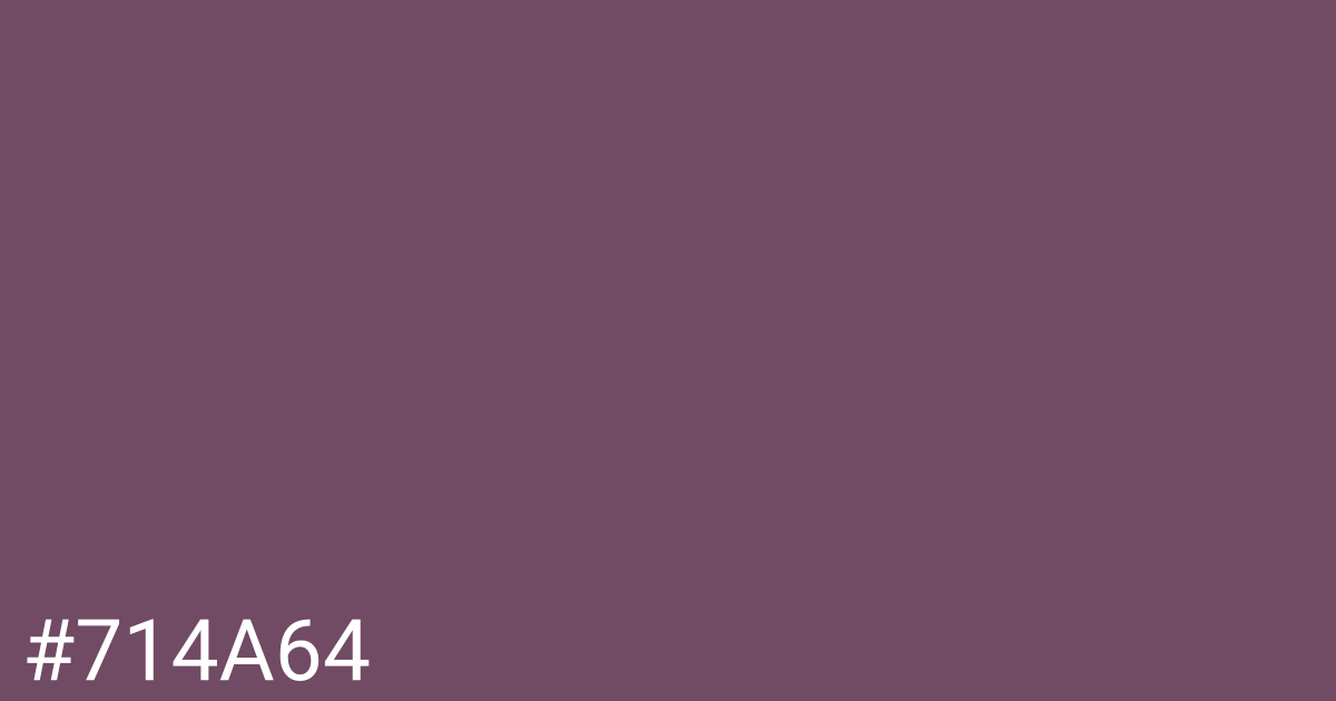 Hex color #714a64 graphic