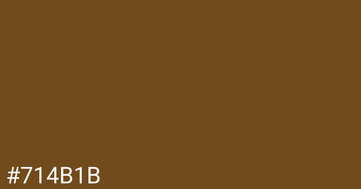 Hex color #714b1b graphic