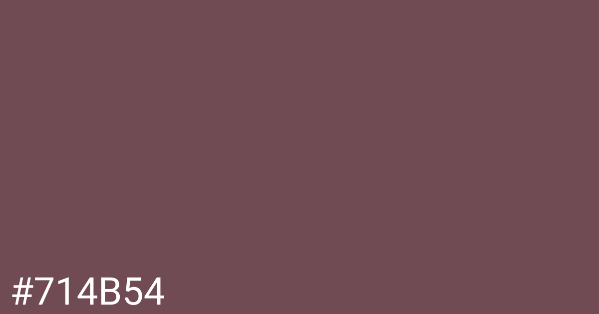 Hex color #714b54 graphic