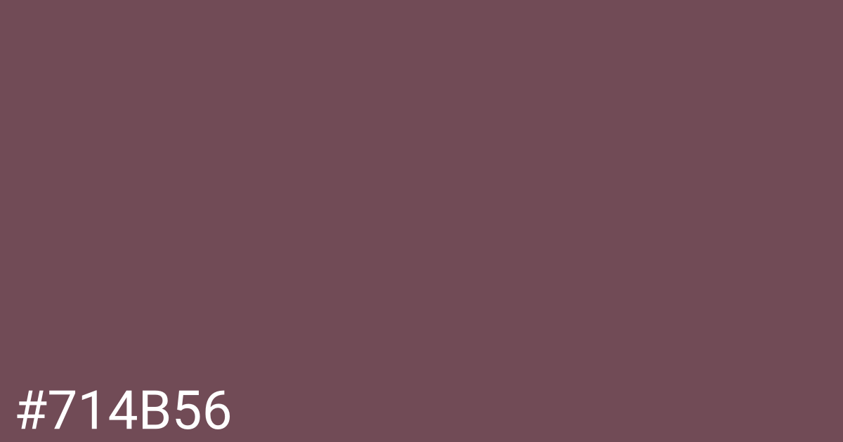 Hex color #714b56 graphic