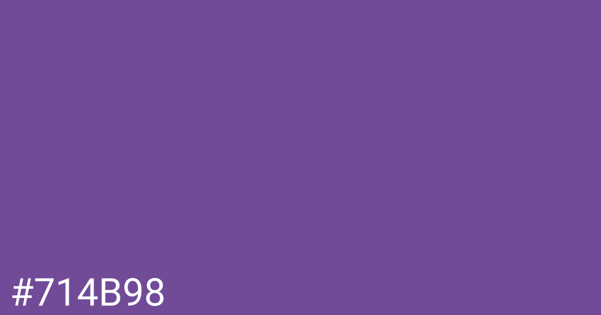 Hex color #714b98 graphic