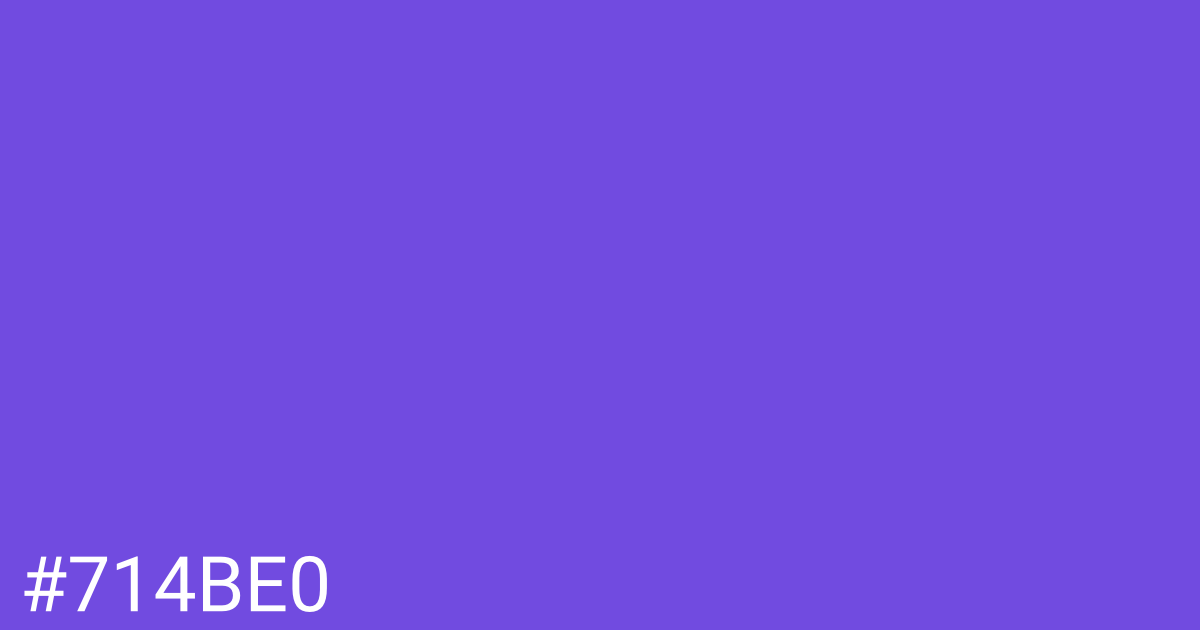 Hex color #714be0 graphic