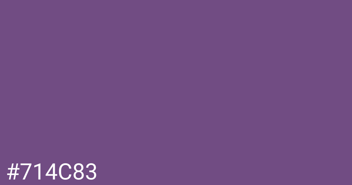 Hex color #714c83 graphic