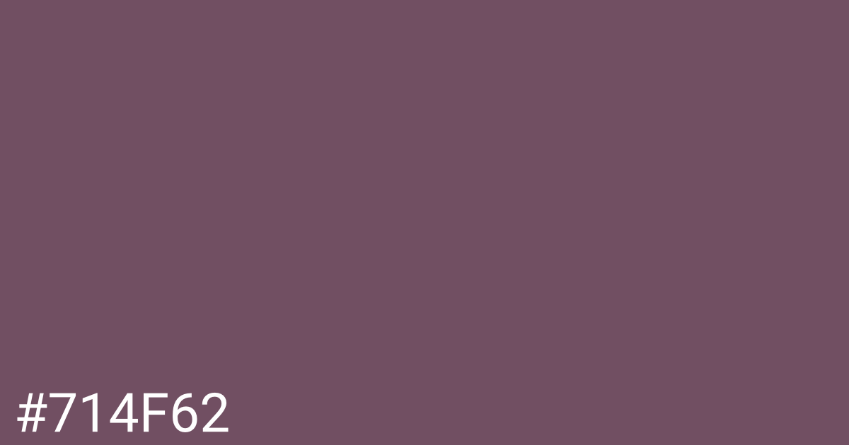 Hex color #714f62 graphic