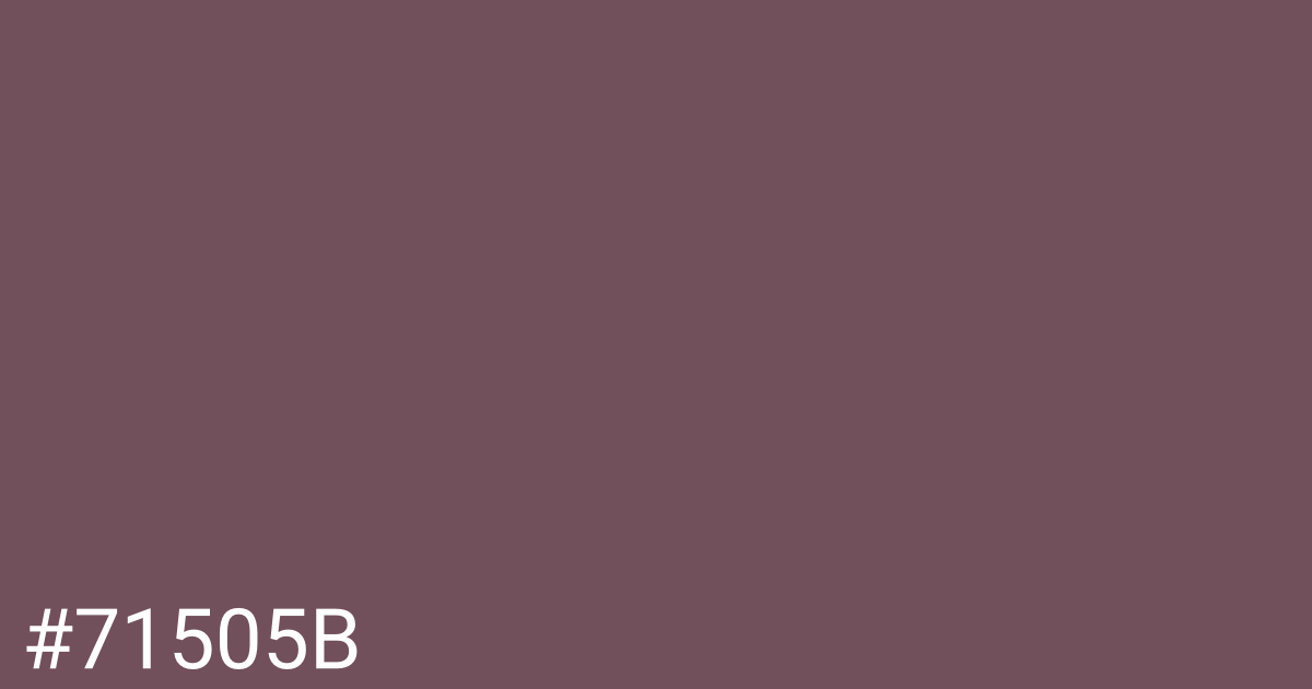 Hex color #71505b graphic