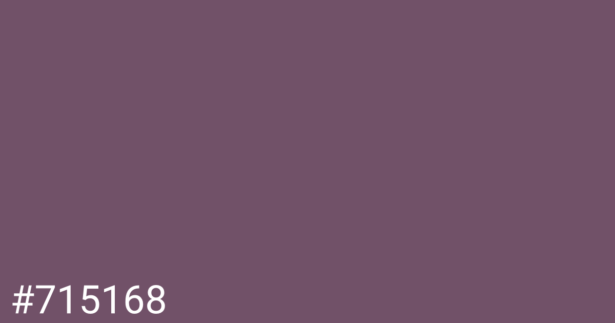 Hex color #715168 graphic