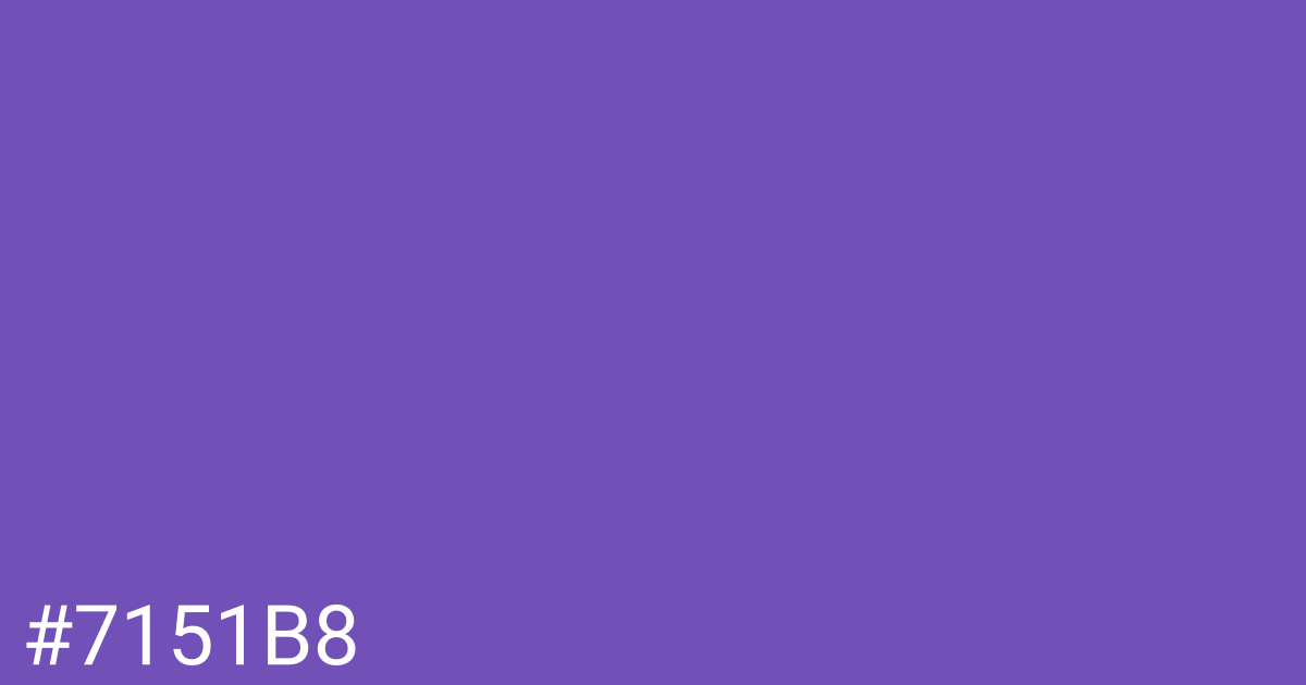 Hex color #7151b8 graphic