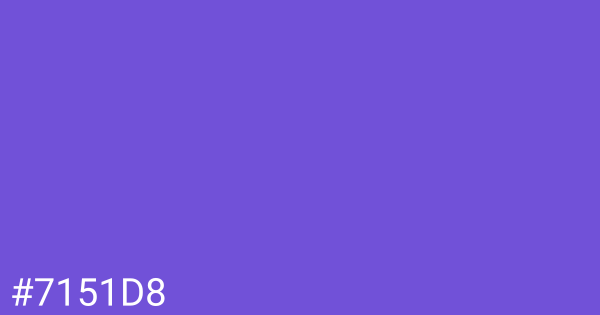 Hex color #7151d8 graphic