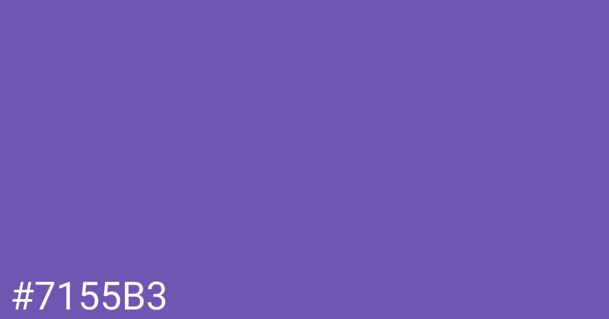 Hex color #7155b3 graphic