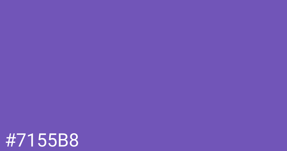 Hex color #7155b8 graphic