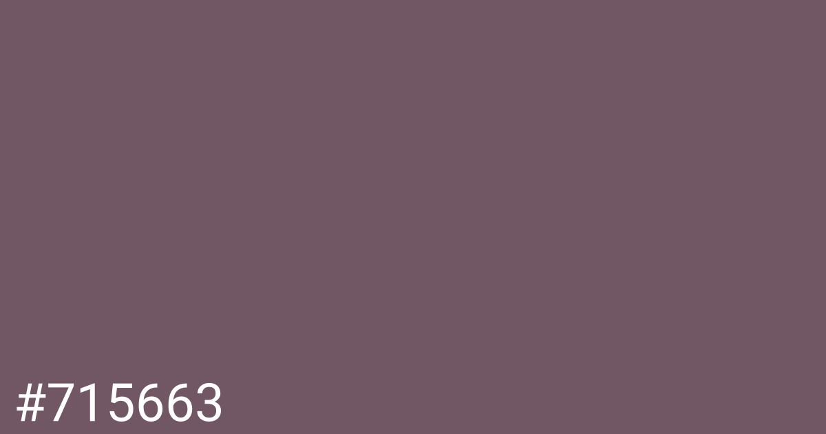 Hex color #715663 graphic