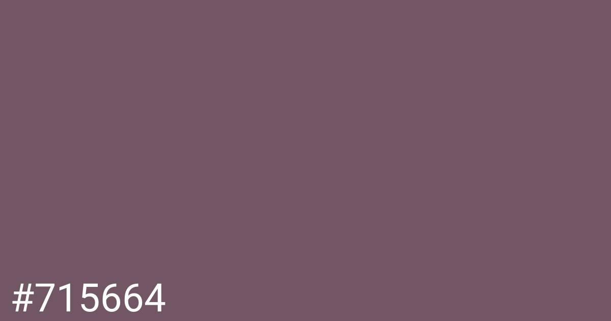 Hex color #715664 graphic