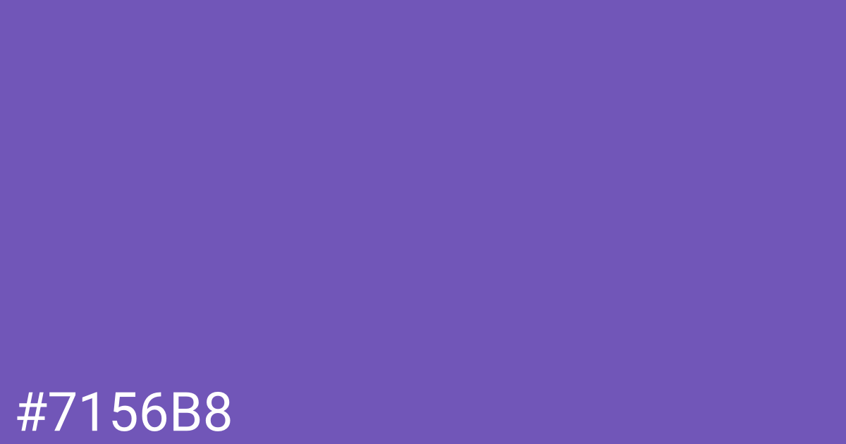 Hex color #7156b8 graphic