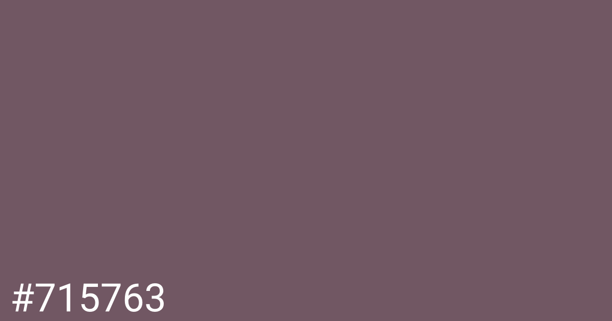 Hex color #715763 graphic