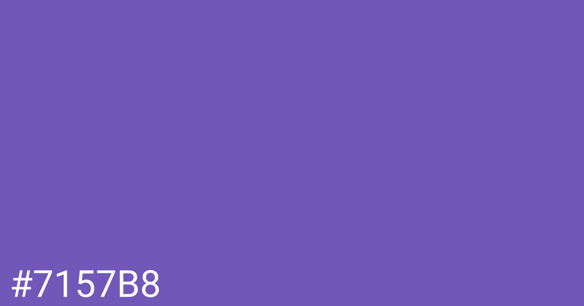 Hex color #7157b8 graphic