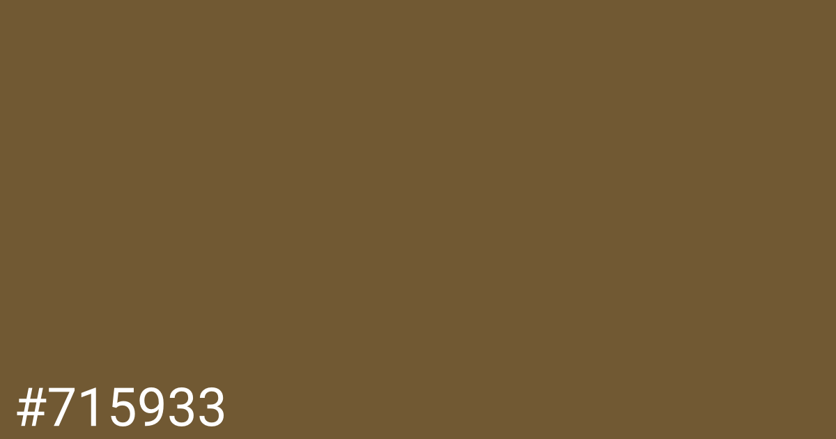 Hex color #715933 graphic