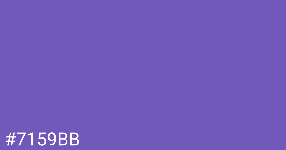 Hex color #7159bb graphic