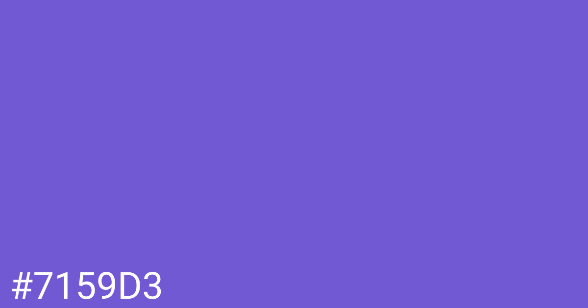 Hex color #7159d3 graphic