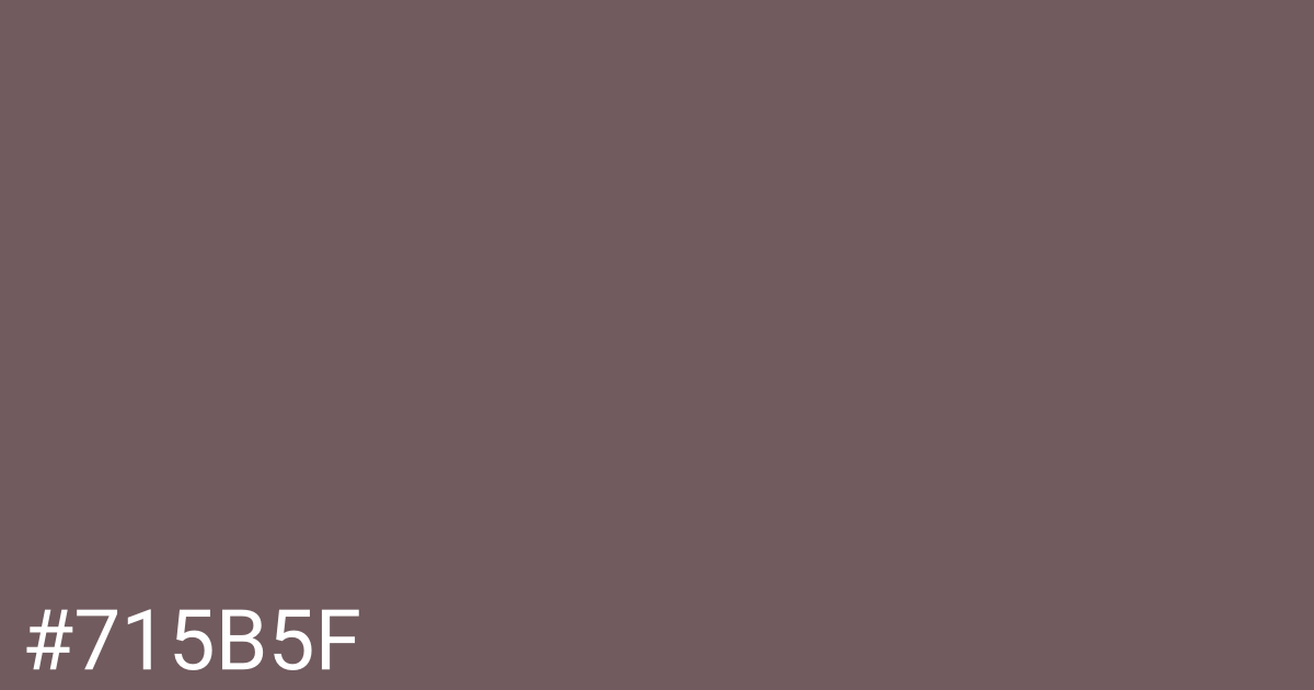 Hex color #715b5f graphic