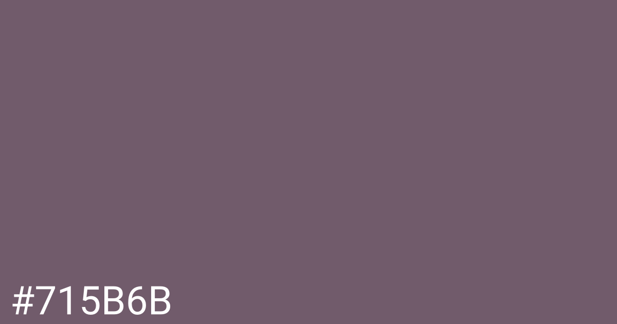 Hex color #715b6b graphic