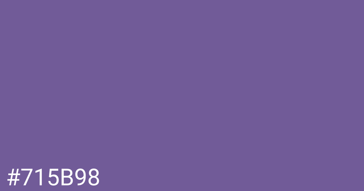 Hex color #715b98 graphic