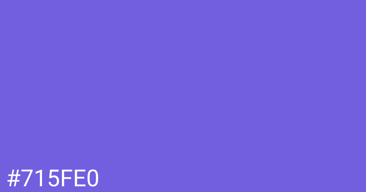 Hex color #715fe0 graphic