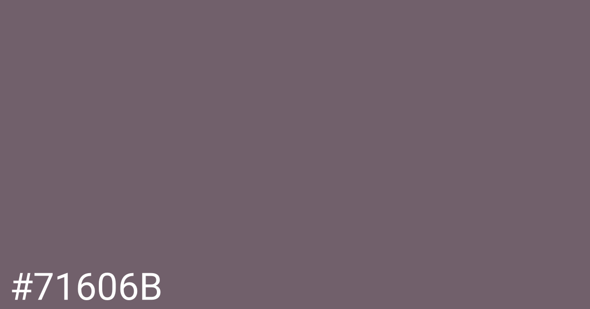 Hex color #71606b graphic