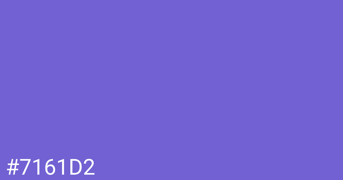 Hex color #7161d2 graphic