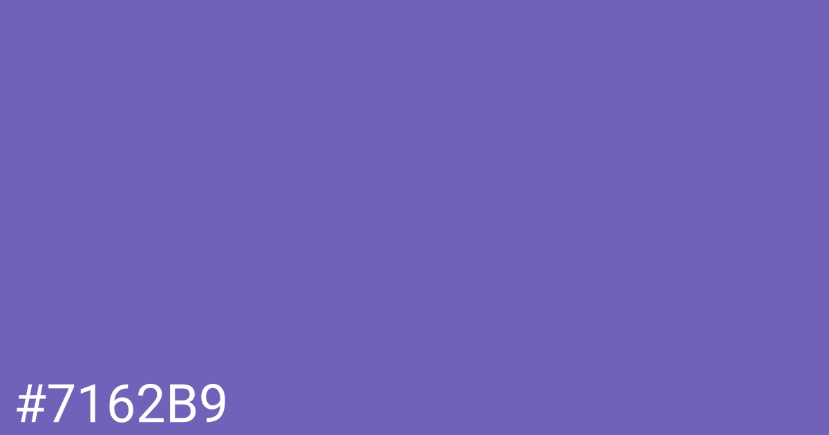 Hex color #7162b9 graphic