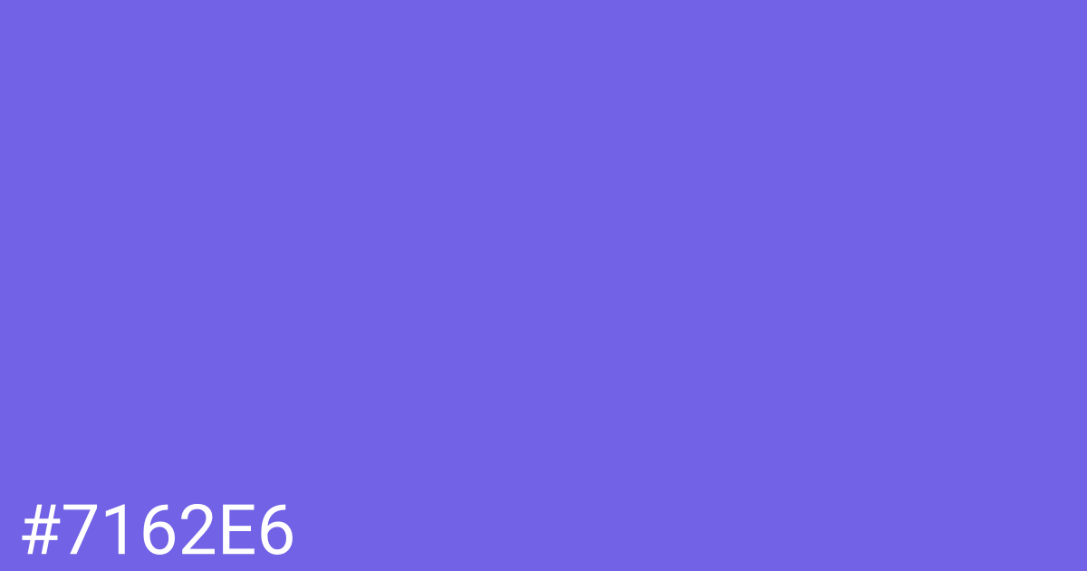 Hex color #7162e6 graphic