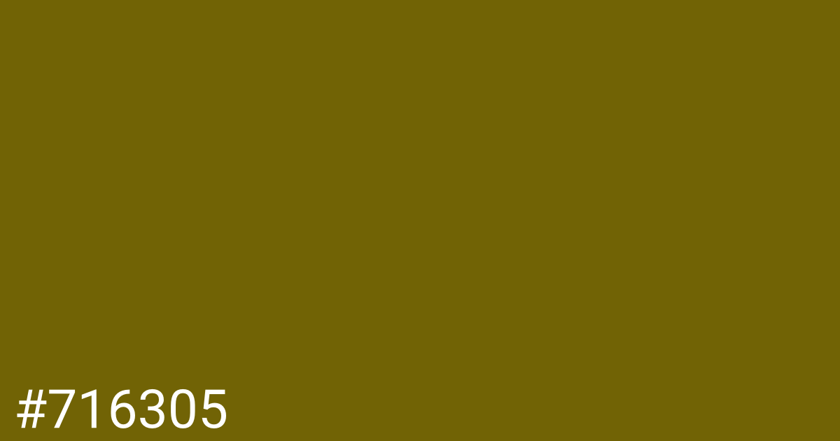 Hex color #716305 graphic