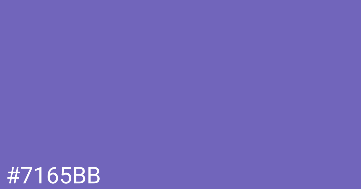 Hex color #7165bb graphic