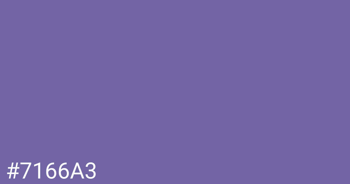 Hex color #7166a3 graphic