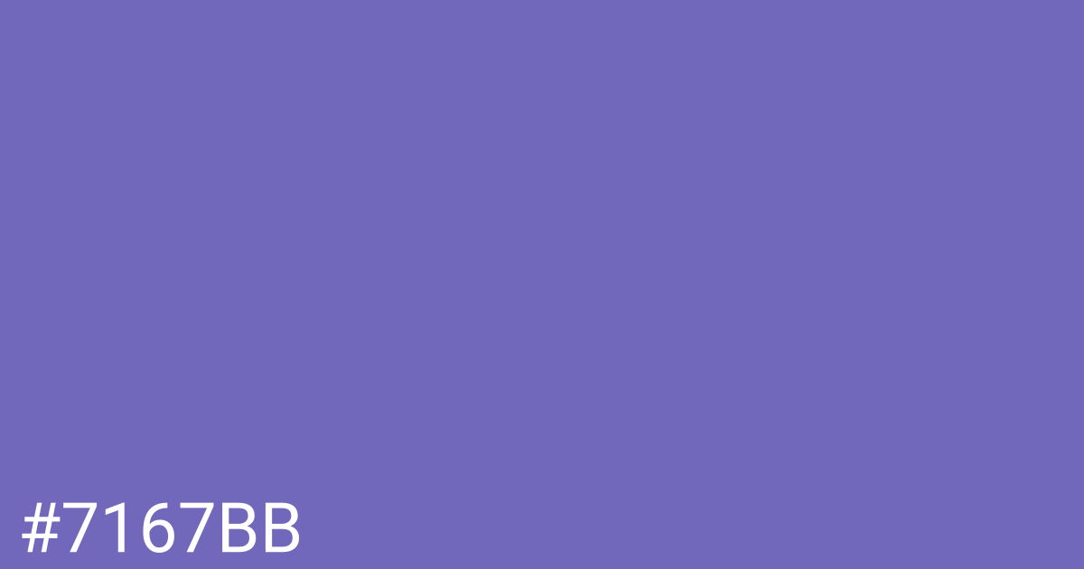 Hex color #7167bb graphic