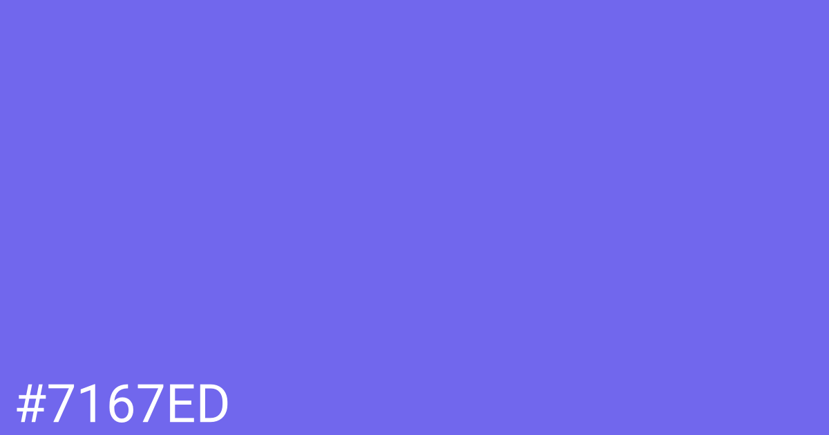 Hex color #7167ed graphic