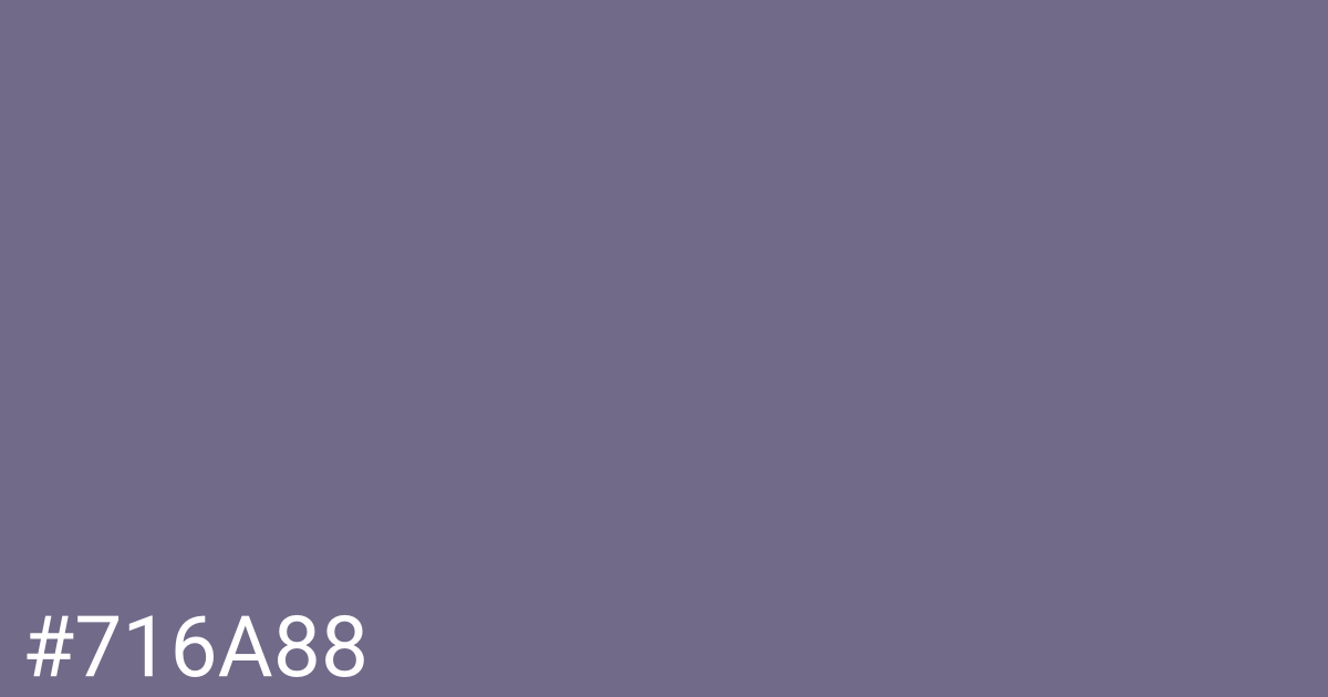 Hex color #716a88 graphic